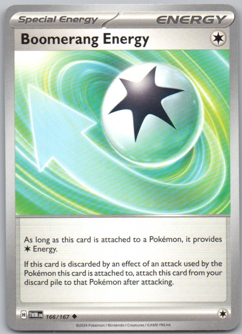 Boomerang Energy 166 Normal Trainer Card - Twilight Masquerade