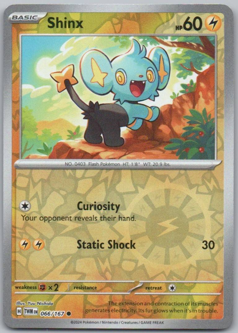 Shinx 066 Reverse Holo Lightning Card - Twilight Masquerade