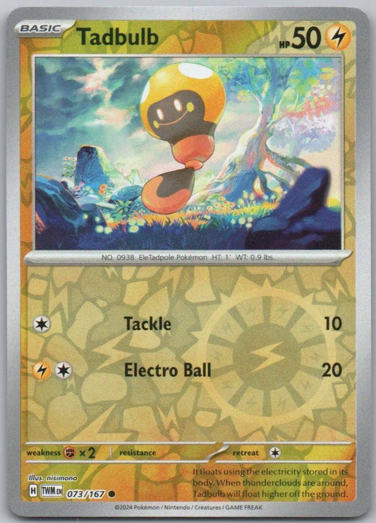 Tadbulb 073 Reverse Holo Lightning Card - Twilight Masquerade