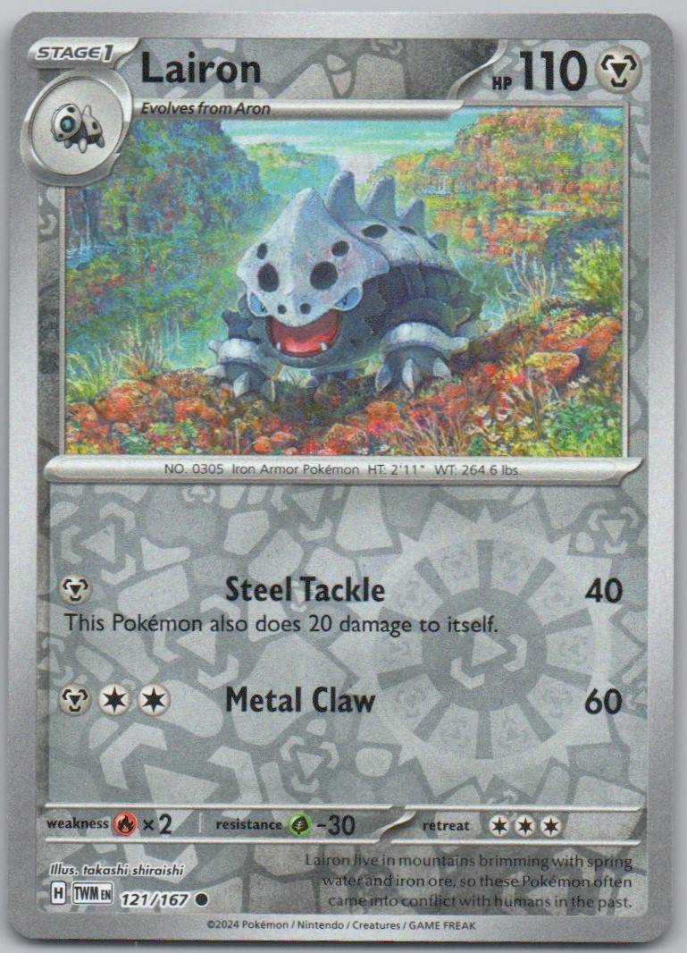 Lairon 121 Reverse Holo Steel Card - Twilight Masquerade