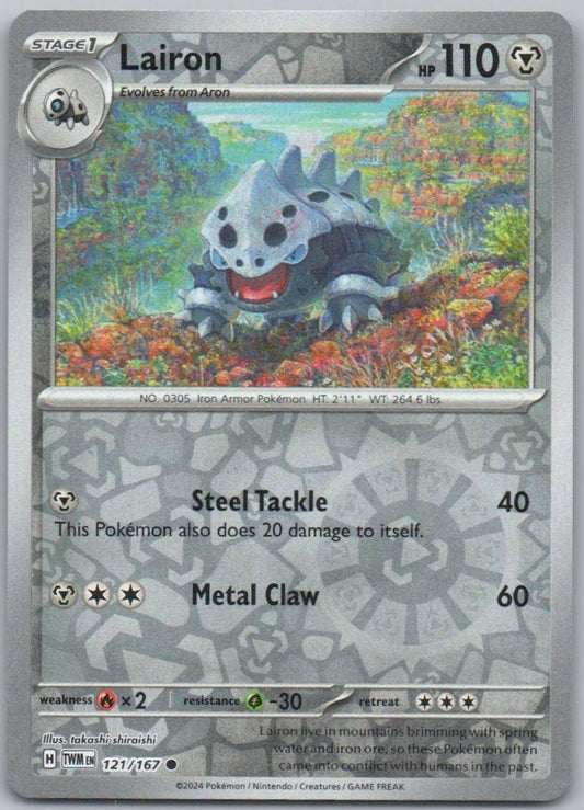 Lairon 121 Reverse Holo Steel Card - Twilight Masquerade