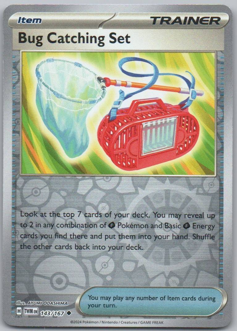 Bug Catching Set 143 Reverse Holo Trainer Card - Twilight Masquerade