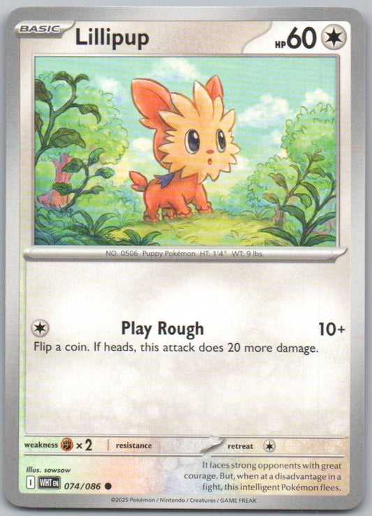 Lillipup 074 Normal Colorless Card - White Flare