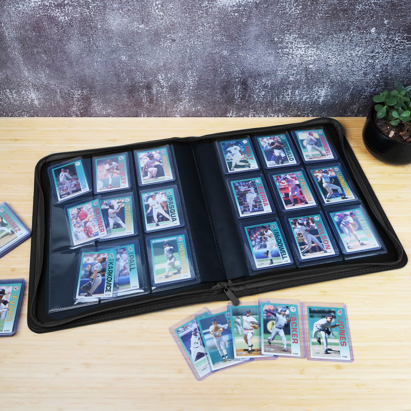 BCW Z-Folio 9-Pocket LX Album - Toploaders - Black