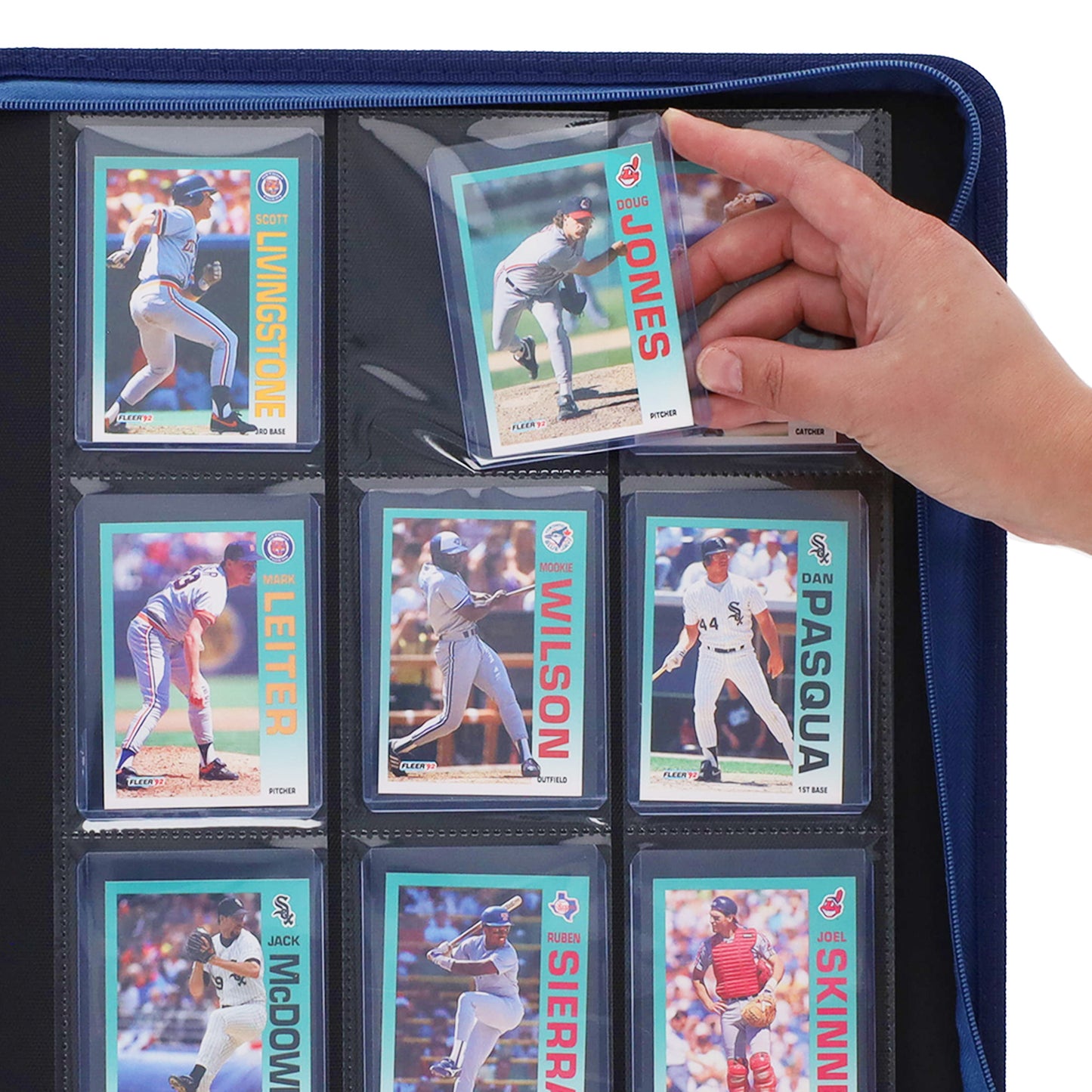 BCW Z-Folio 9-Pocket LX Album - Toploaders - Blue