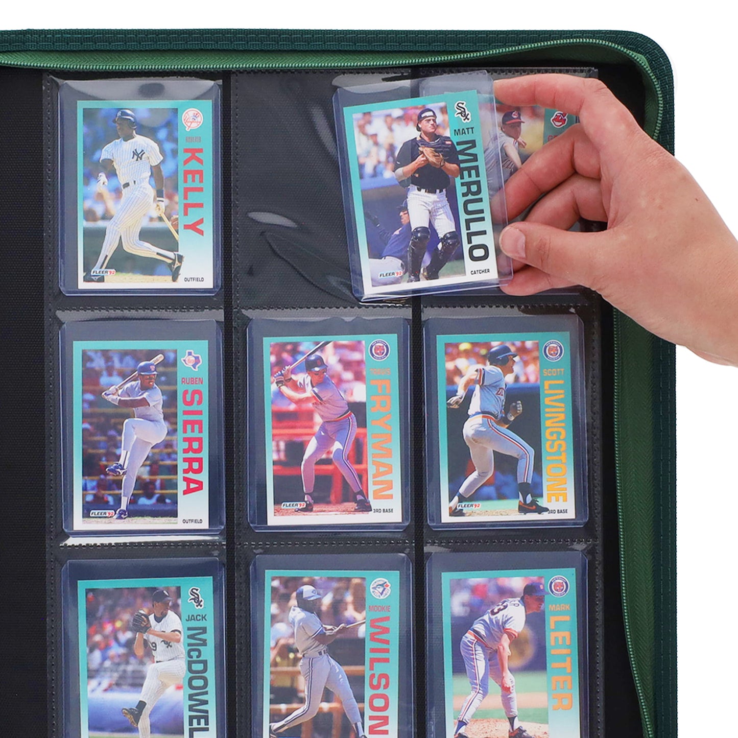BCW Z-Folio 9-Pocket LX Album - Toploaders - Green