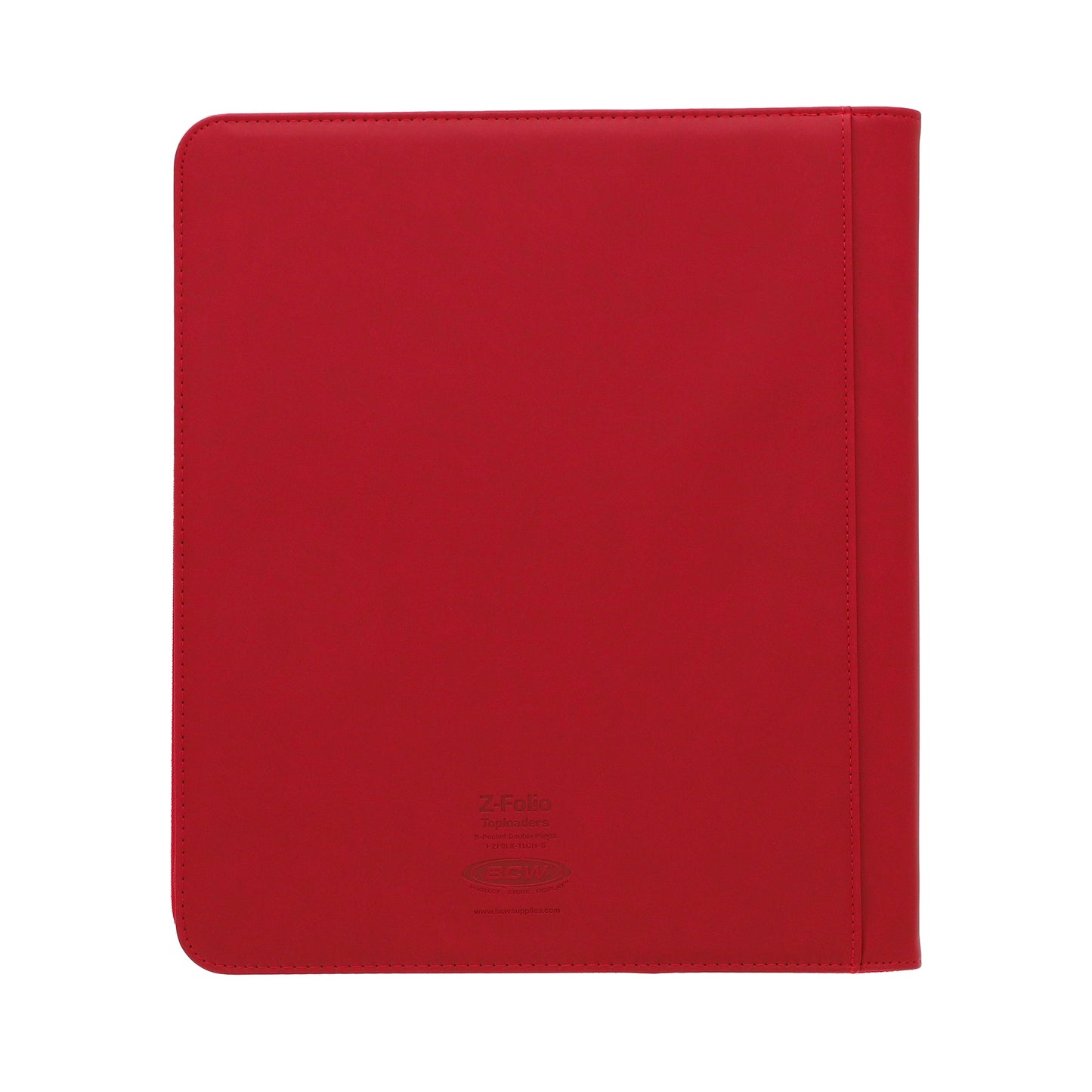 BCW Z-Folio 9-Pocket LX Album - Toploaders - Red