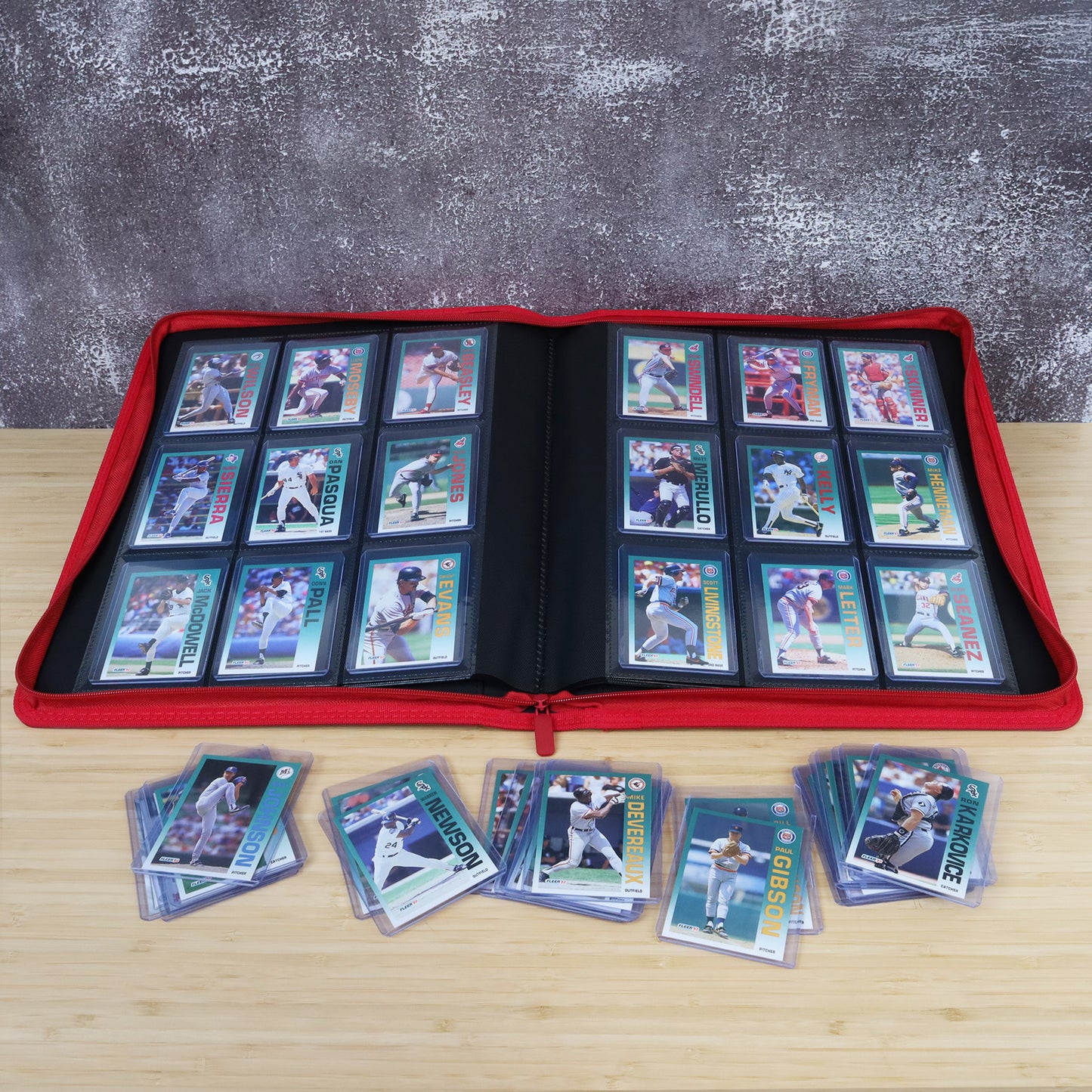 BCW Z-Folio 9-Pocket LX Album - Toploaders - Red