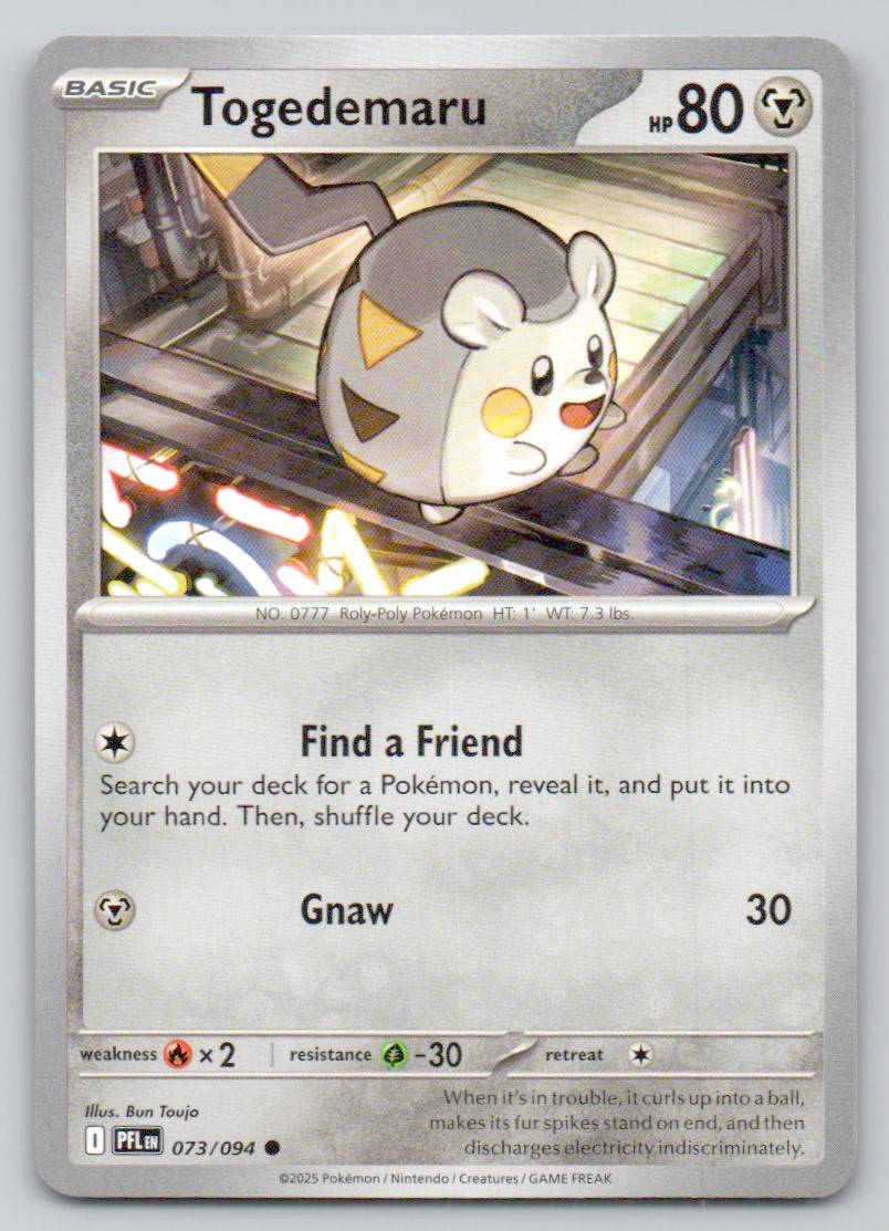 Togedemaru 073 NOR Card - Phantasmal Flames