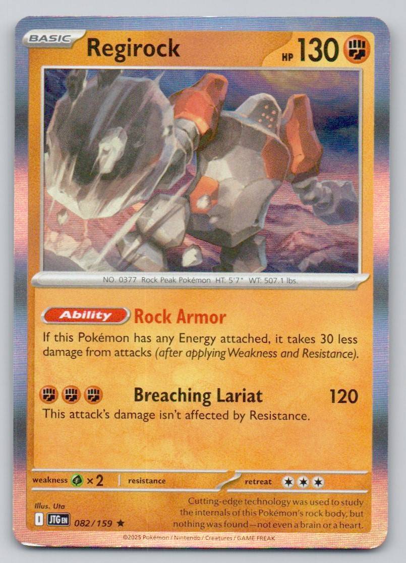 Regirock 082 NOR Card - Journey Together