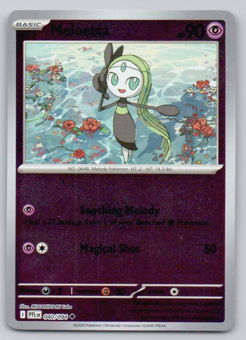 Meloetta 040 REV Card - Phantasmal Flames