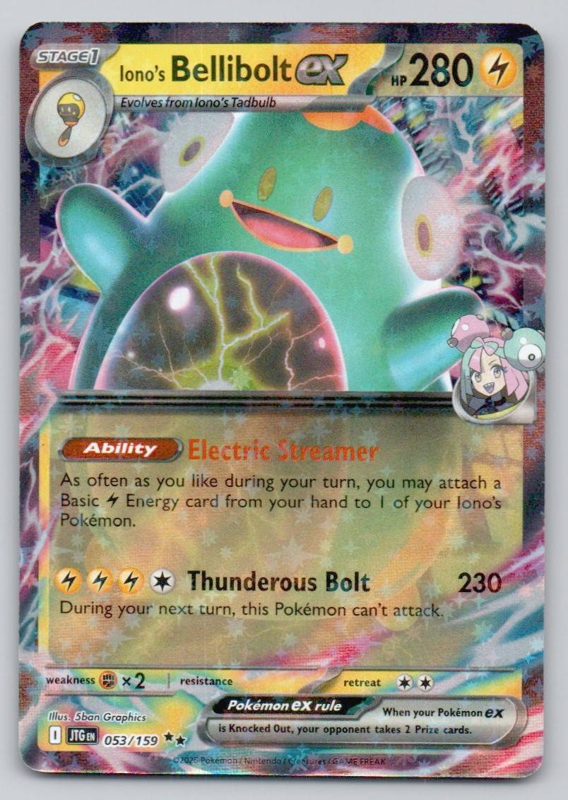 Iono's Bellibolt ex 053 NOR Card - Journey Together
