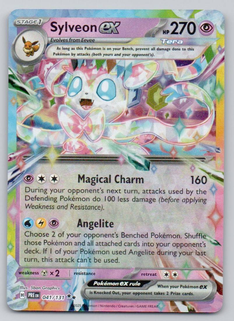 Sylveon ex 041 HOL Card - Prismatic Evolutions
