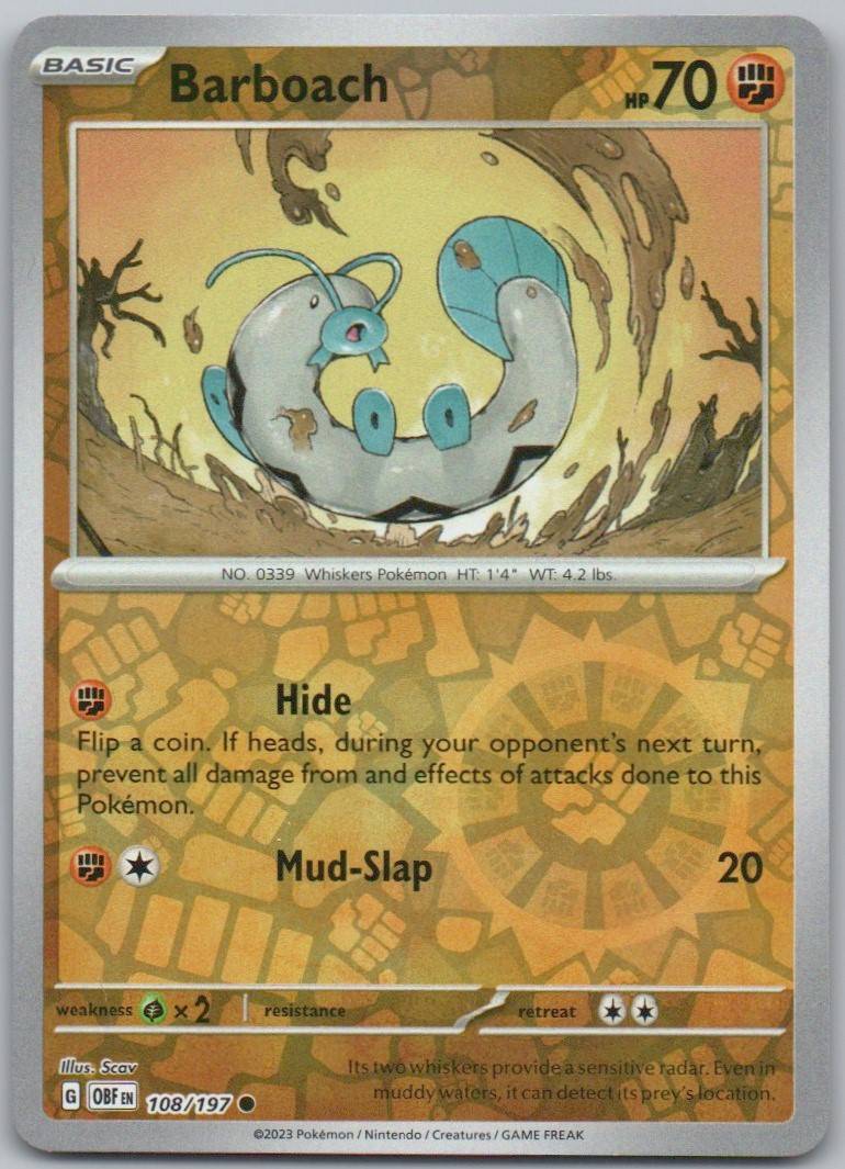 Barboach 108 REV Card - Obsidian Flames