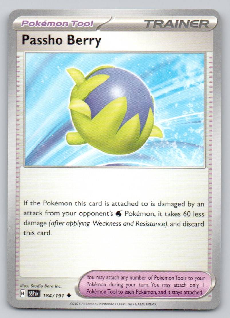 Passho Berry 184 NOR Card - Surging Sparks