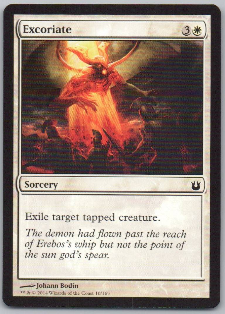 Excoriate 10 Normal Sorcery Card - Born of the Gods