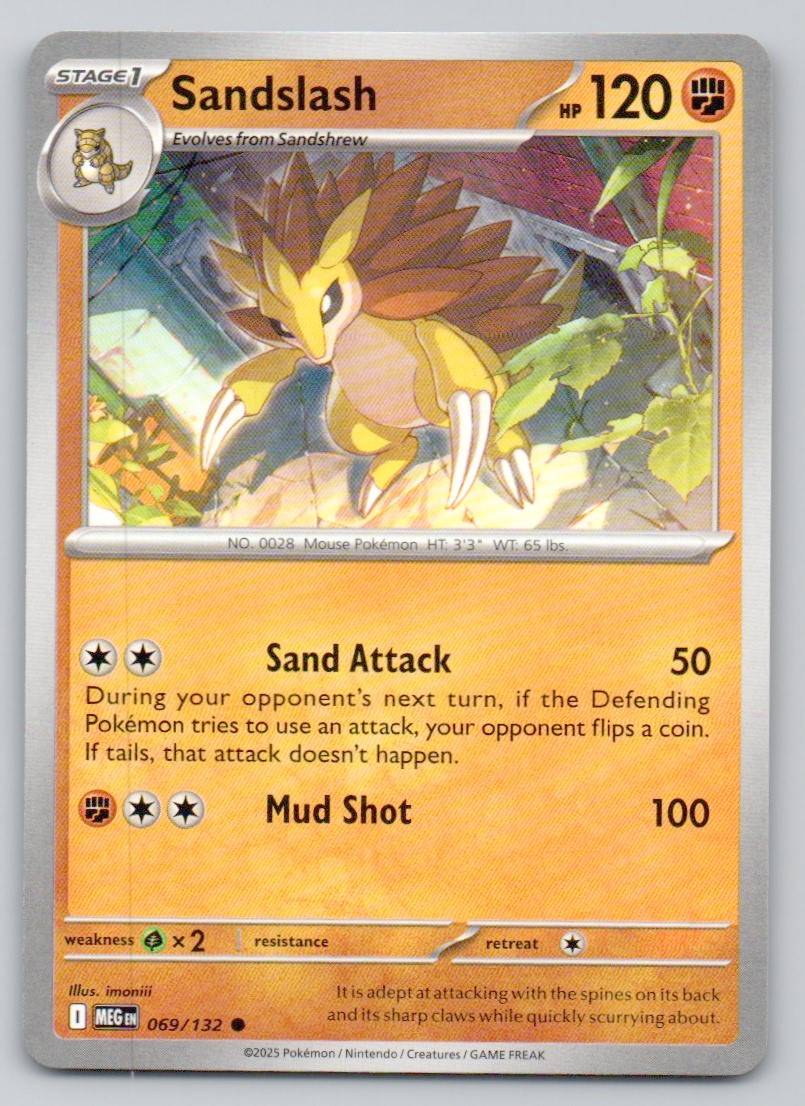 Sandslash 069 NOR Card - Mega Evolution