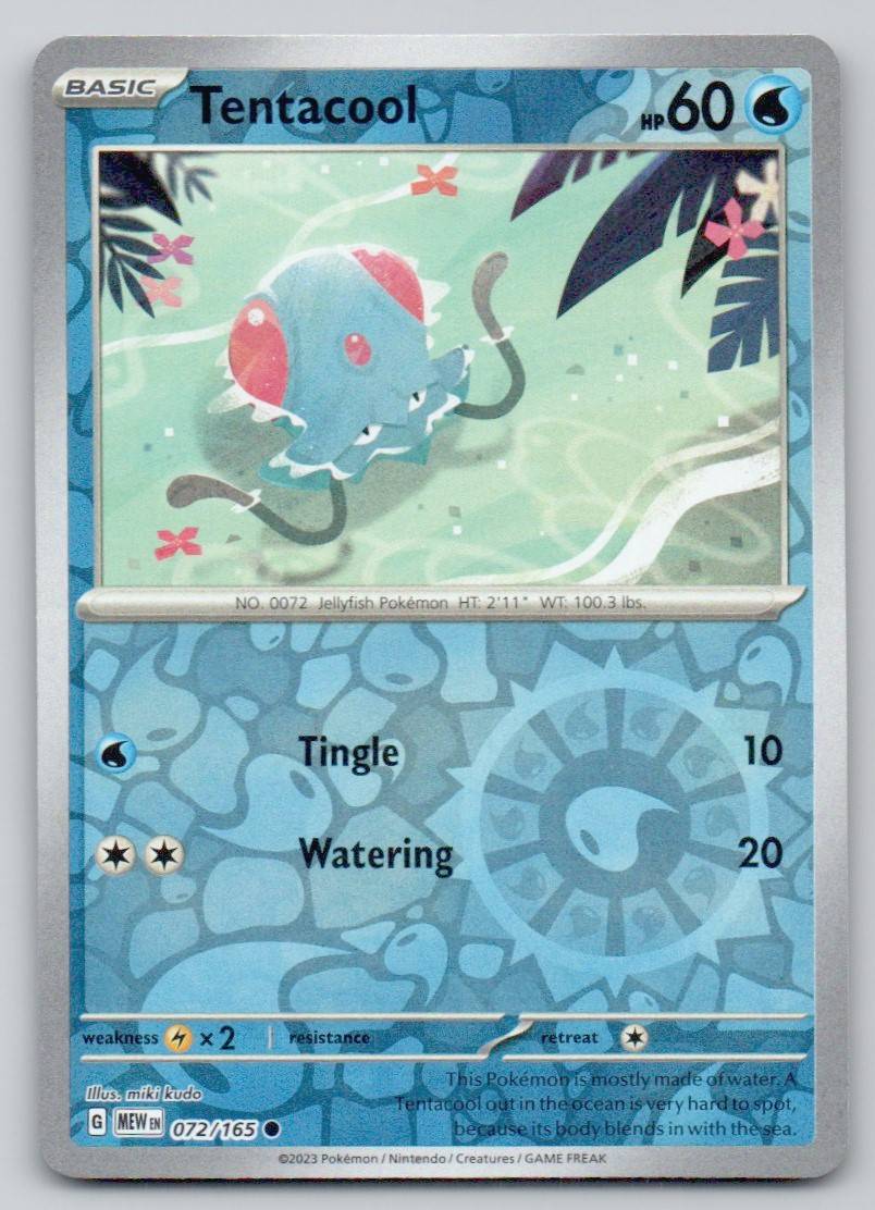 Tentacool 072 REV Card - 151