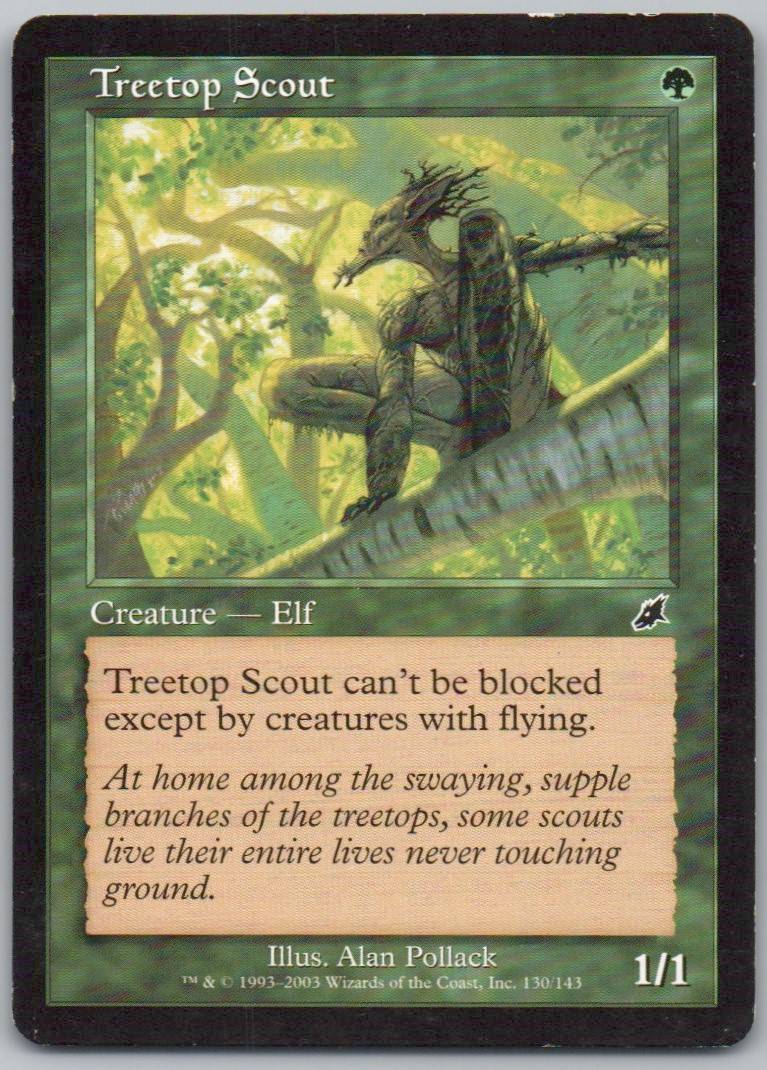 Treetop Scout 130 Normal Creature Card - Scourge
