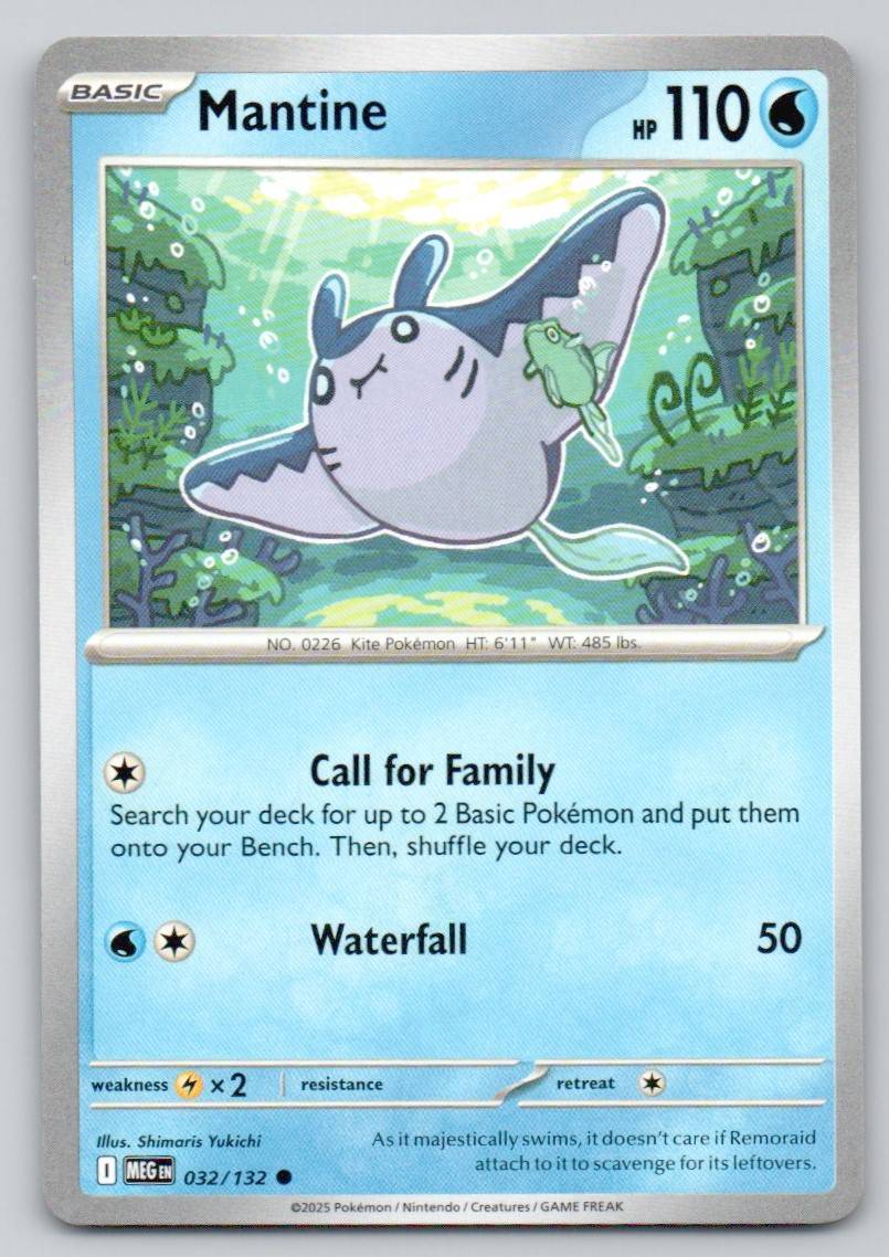 Mantine 032 NOR Card - Mega Evolution