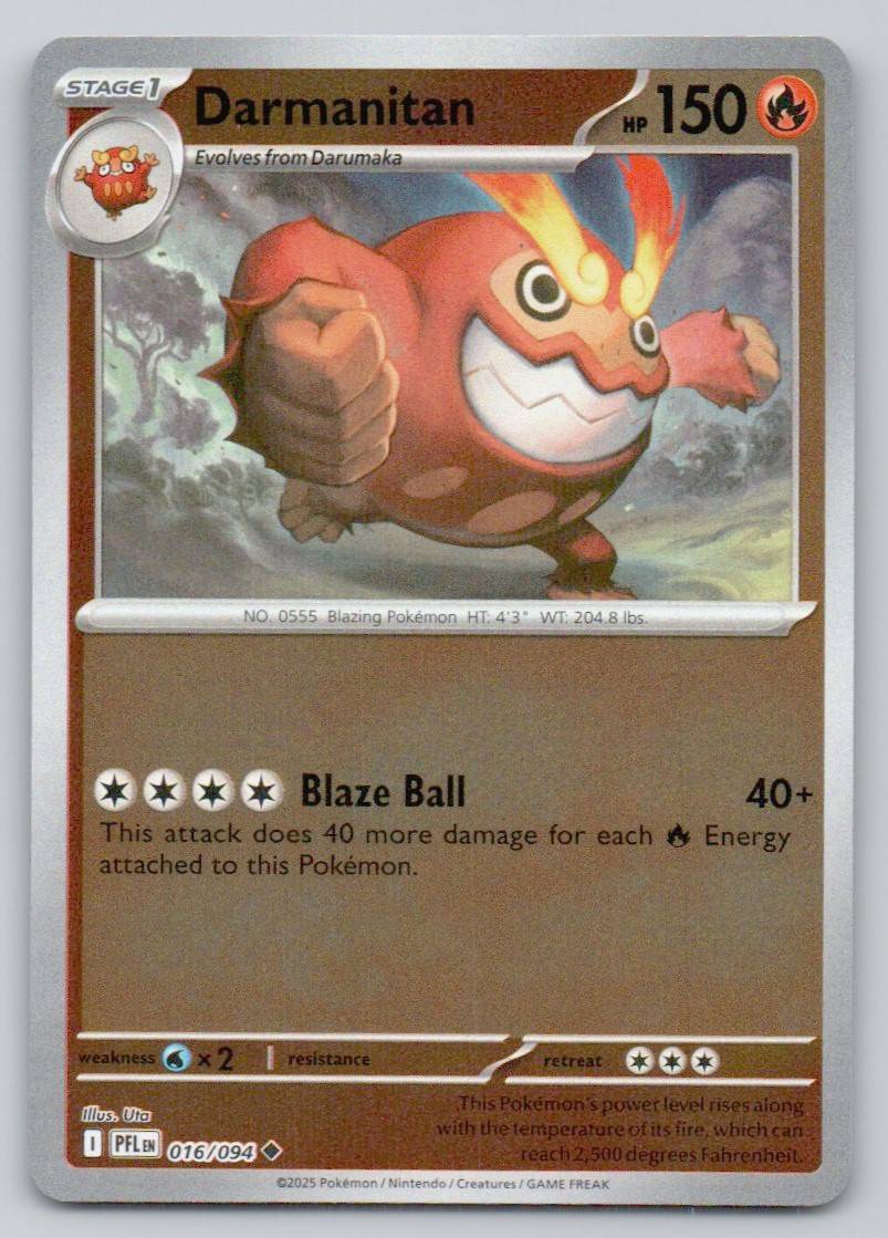 Darmanitan 016 REV Card - Phantasmal Flames