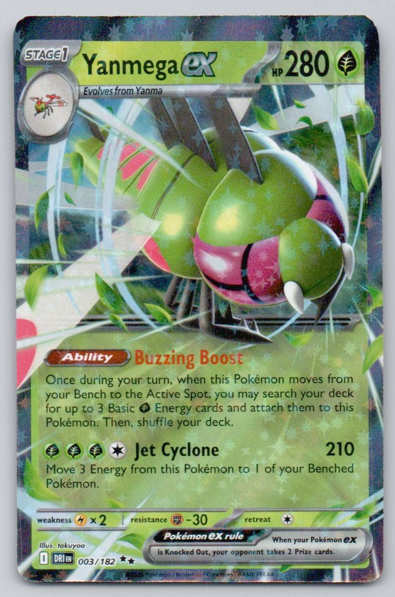 Yanmega ex 003 NOR Card - Destined Rivals