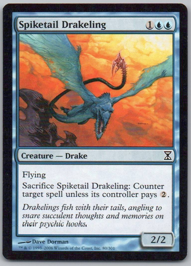 Spiketail Drakeling 80 Normal Creature Card - Time Spiral