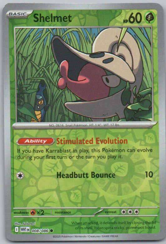 Shelmet 008 REV Card - White Flare