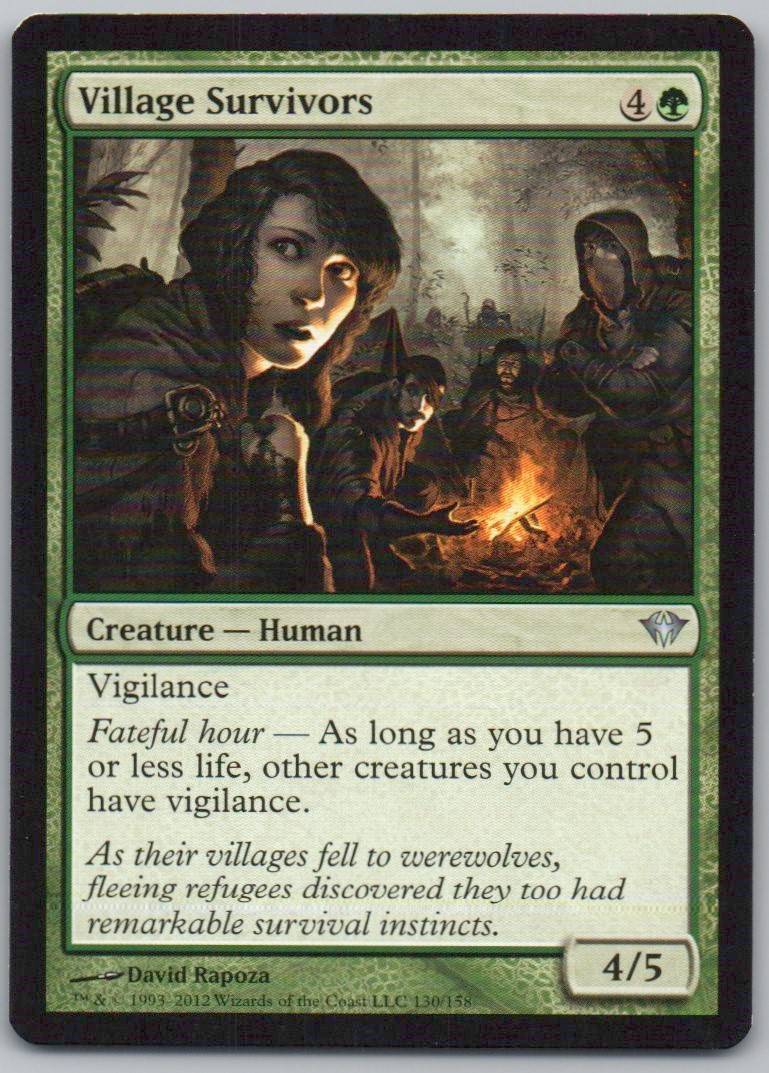 Village Survivors 130 Normal Creature Card - Dark Ascension