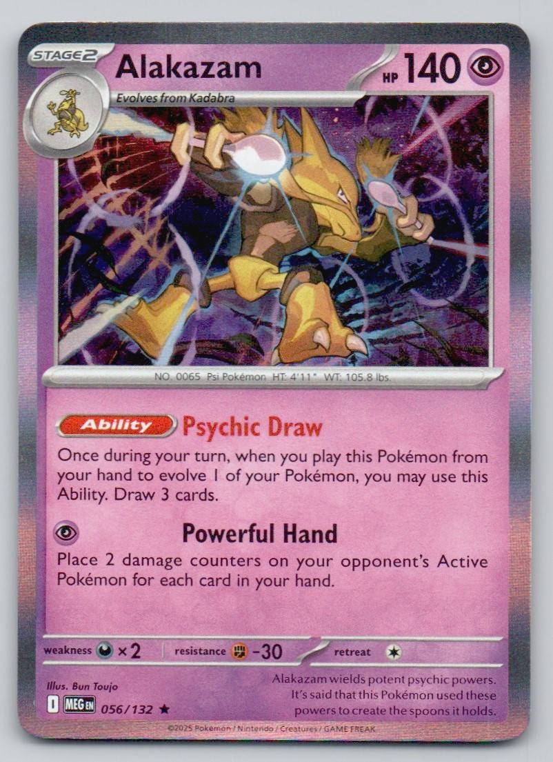 Alakazam 056 NOR Card - Mega Evolution
