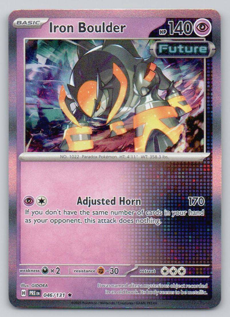 Iron Boulder 046 HOL Card - Prismatic Evolutions
