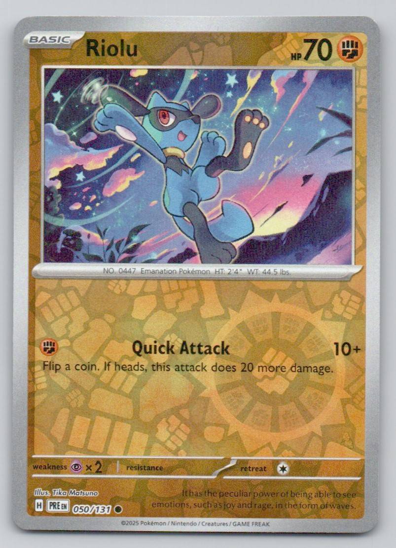 Riolu 050 REV Card - Prismatic Evolutions