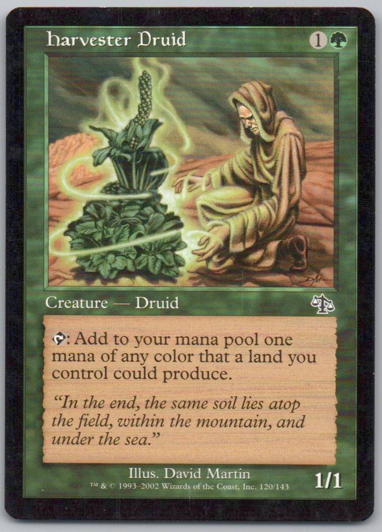 Harvester Druid 120 Normal Creature Card - Judgment