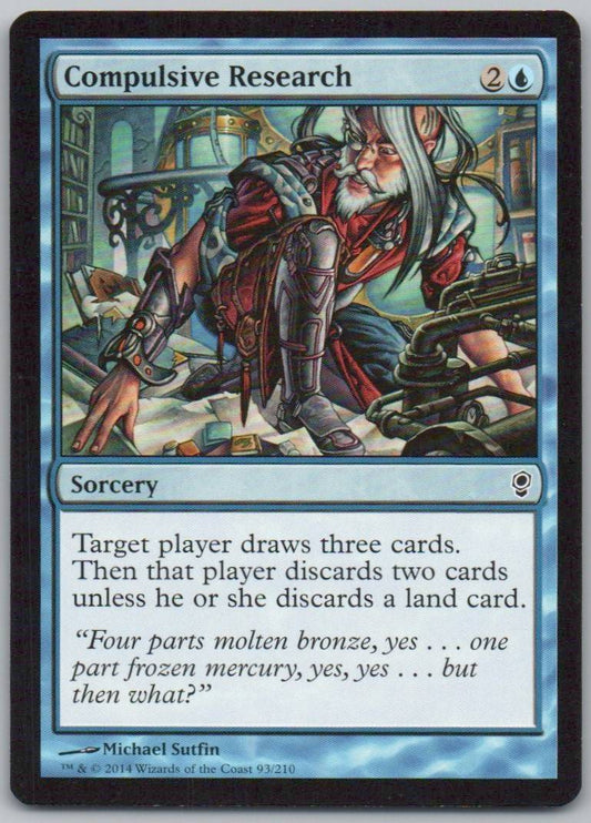 Compulsive Research 93 Normal Sorcery Card - Conspiracy