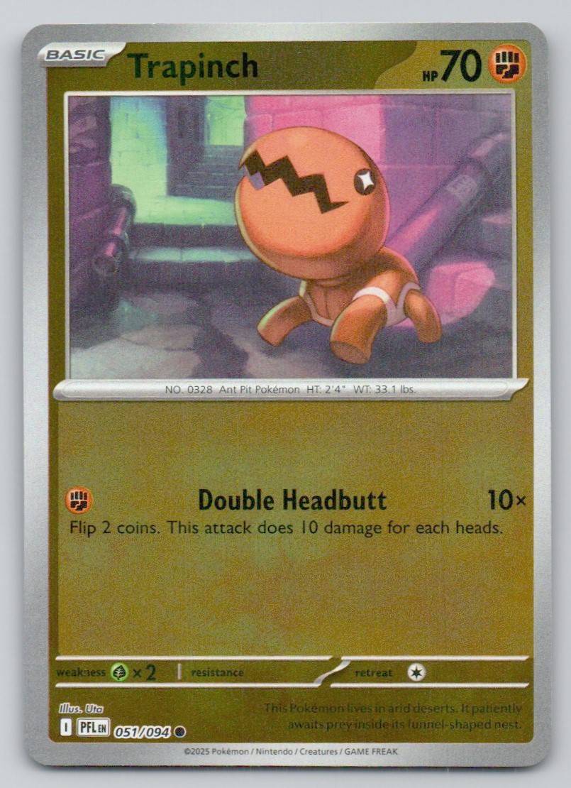 Trapinch 051 REV Card - Phantasmal Flames