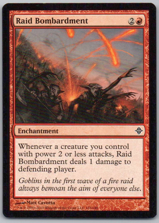 Raid Bombardment 161 Normal Enchantment Card - Rise of the Eldrazi