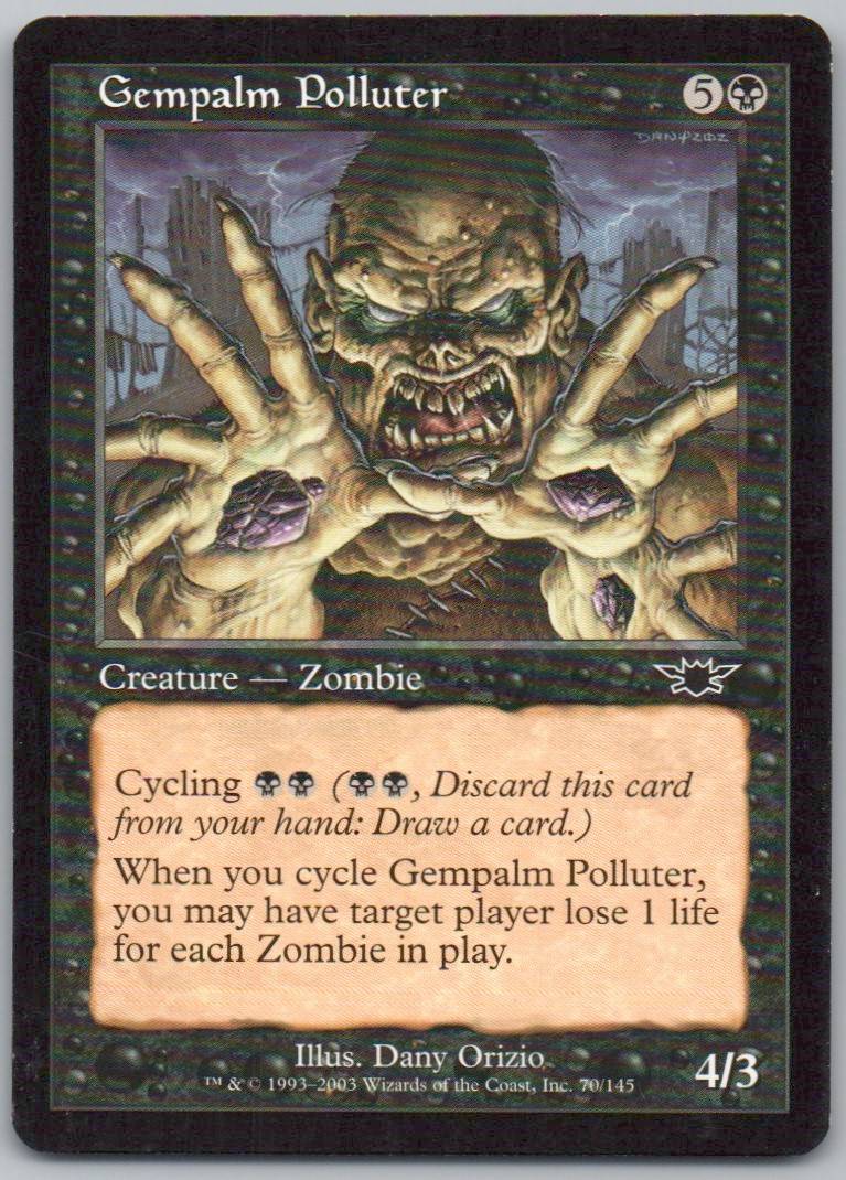 Gempalm Polluter 70 Normal Creature Card - Legions