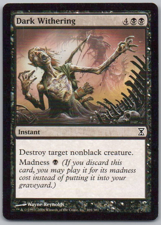 Dark Withering 101 Normal Instant Card - Time Spiral