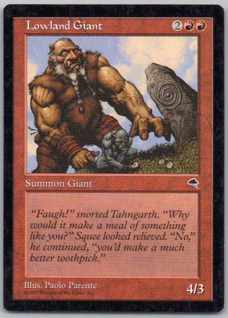 Lowland Giant 187 Normal Creature Card - Tempest