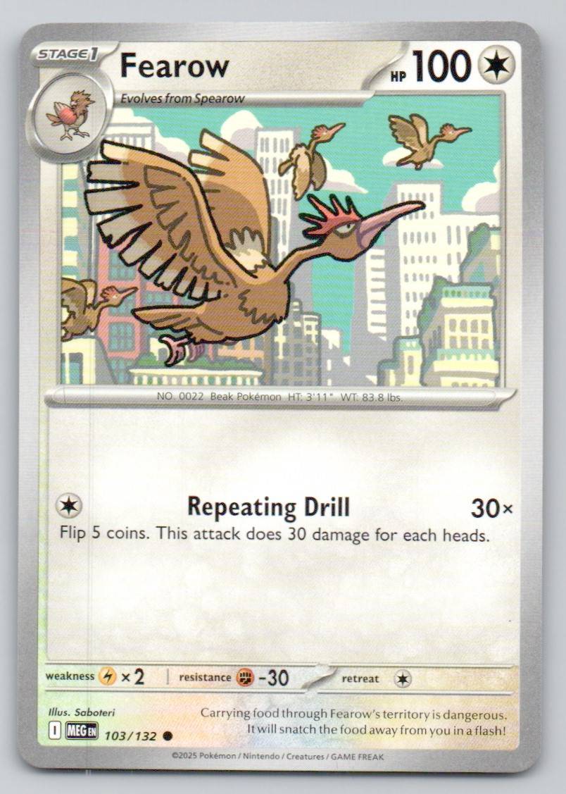 Fearow 103 NOR Card - Mega Evolution