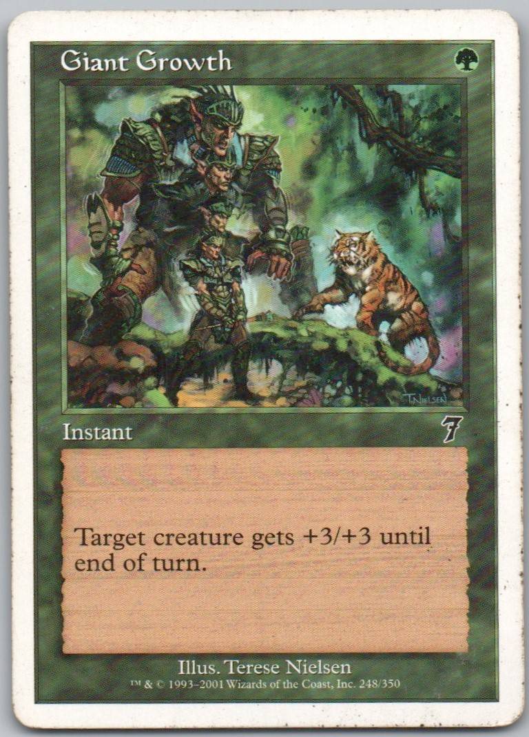 Giant Growth 248 Normal Instant Card - 7th Edition