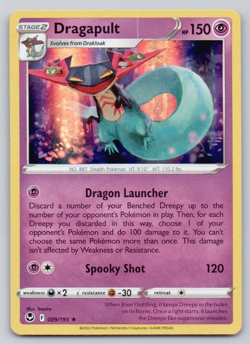 Dragapult 089 HOL Card - Silver Tempest