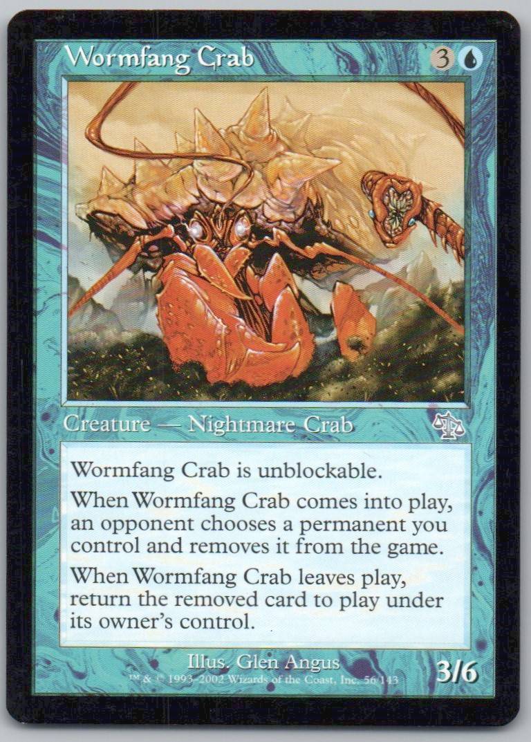 Wormfang Crab 56 Normal Creature Card - Judgment