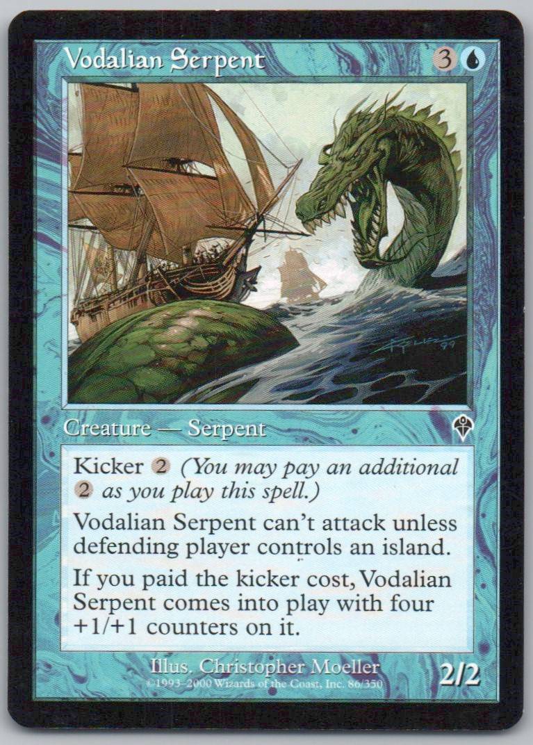 Vodalian Serpent 86 Normal Creature Card - Invasion