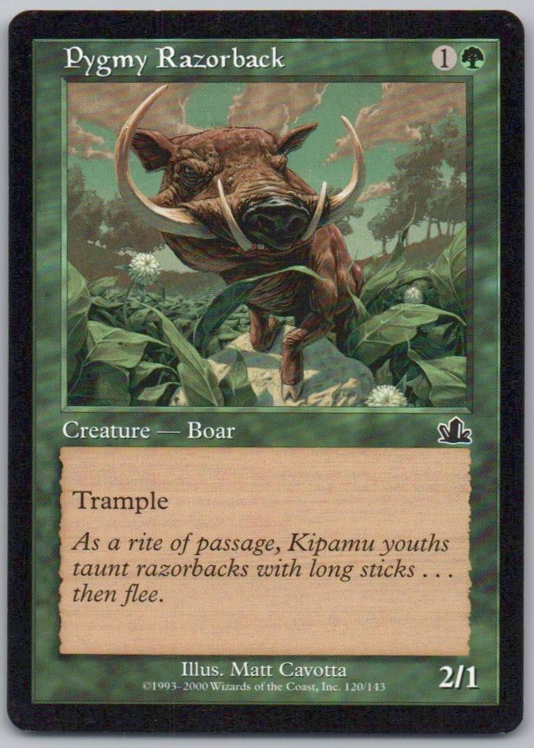 Pygmy Razorback 120 Normal Creature Card - Prophecy