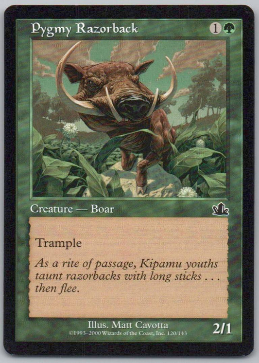 Pygmy Razorback 120 Normal Creature Card - Prophecy