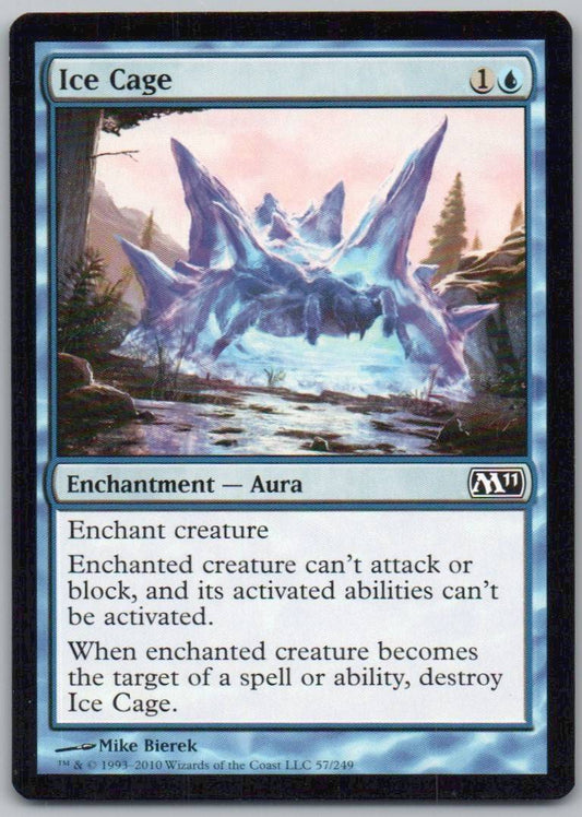 Ice Cage 57 Normal Enchantment Card - Magic 2011