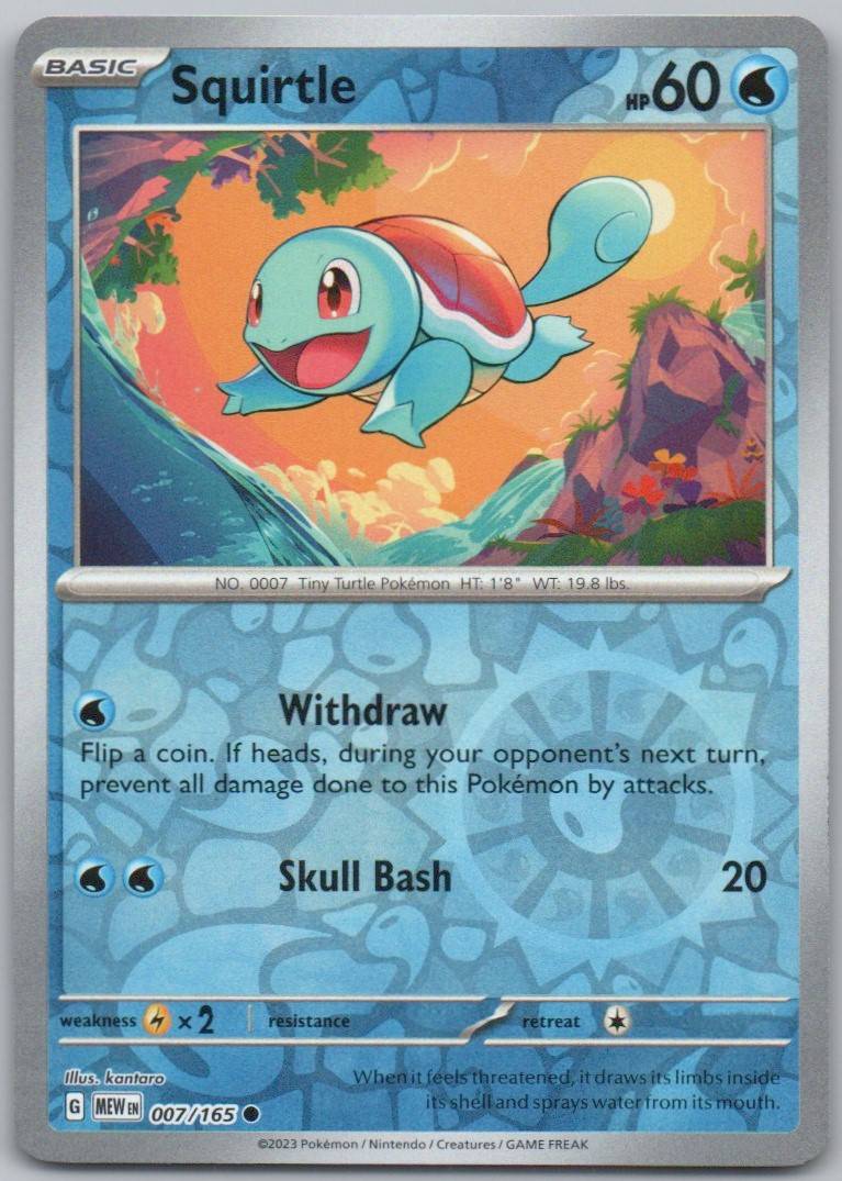 Squirtle 007 HOL Card - Miscellaneous Cards & Products