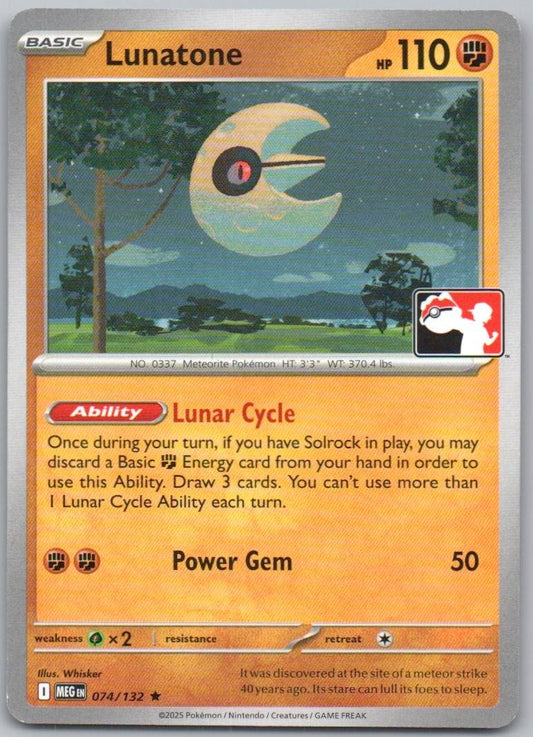 Lunatone 074 NOR Card - Prize Pack Series Cards