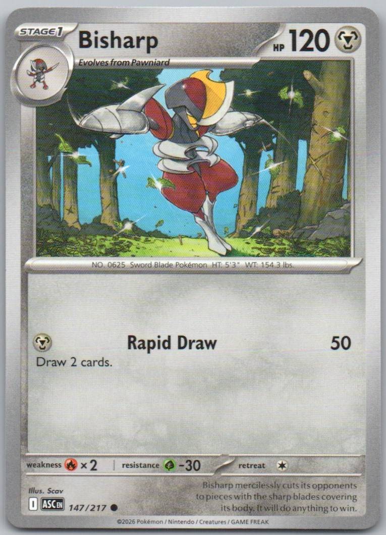Bisharp 147 NOR Card - Ascended Heroes